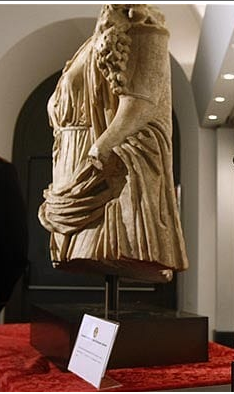 Terracina Female Marble Statue Torso