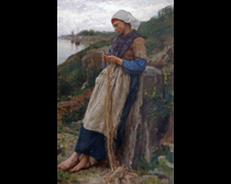 Fisherman's Daughter, Oil Painting