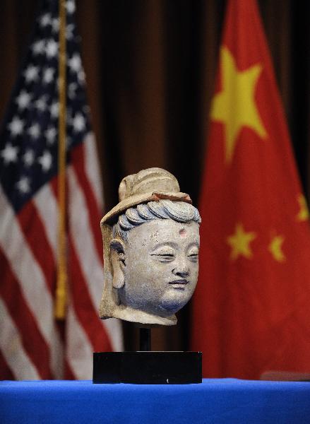 Bodhisattva Head Sculpture