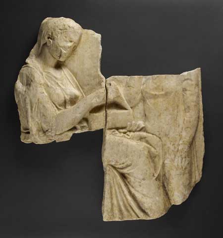 2011 Greek Funerary Statue Fragments of Seated Woman