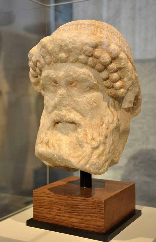 Hermes Marble Statue Head