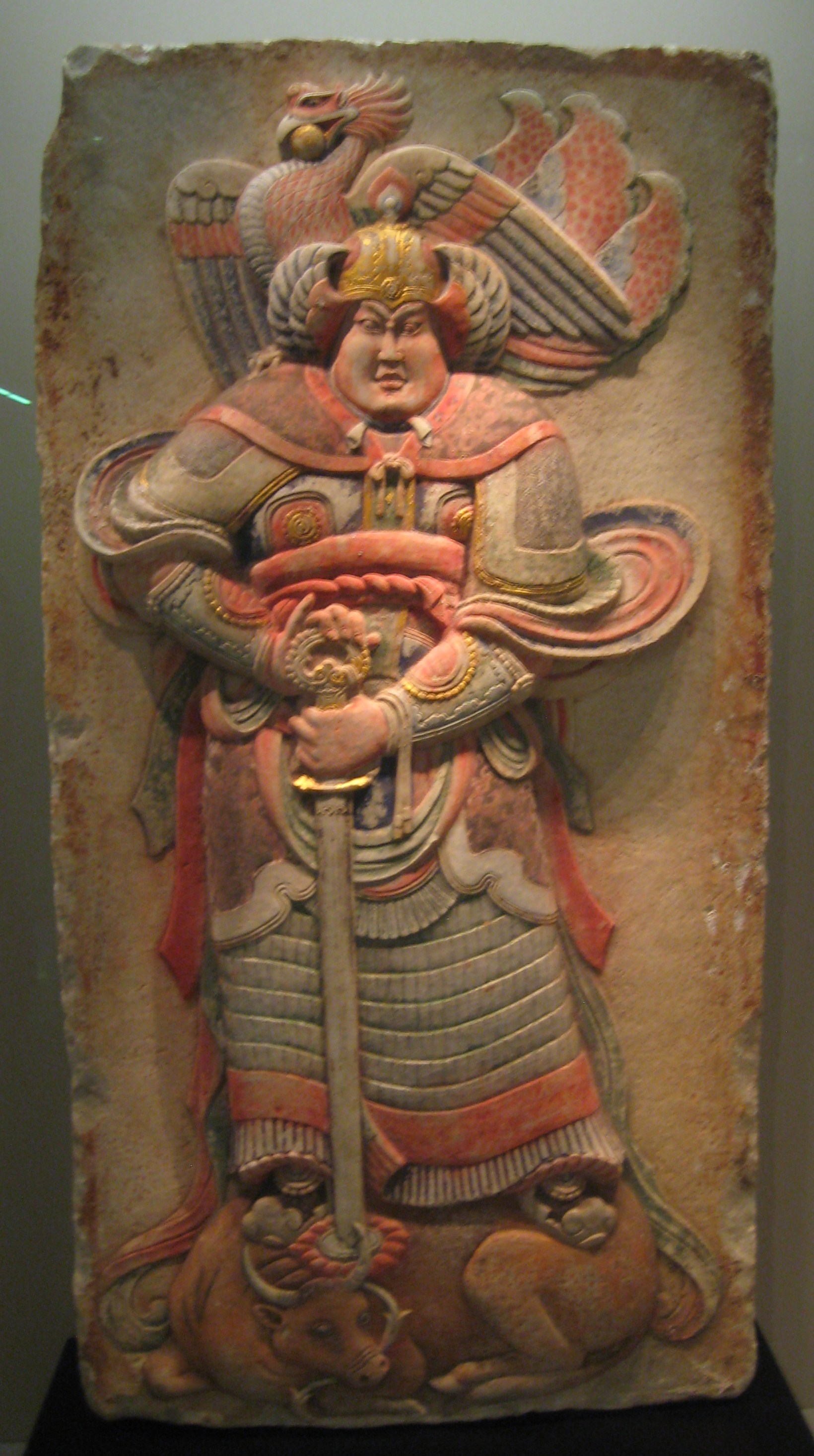 Marble Wall Relief from the Tomb of Wang Chuzhi