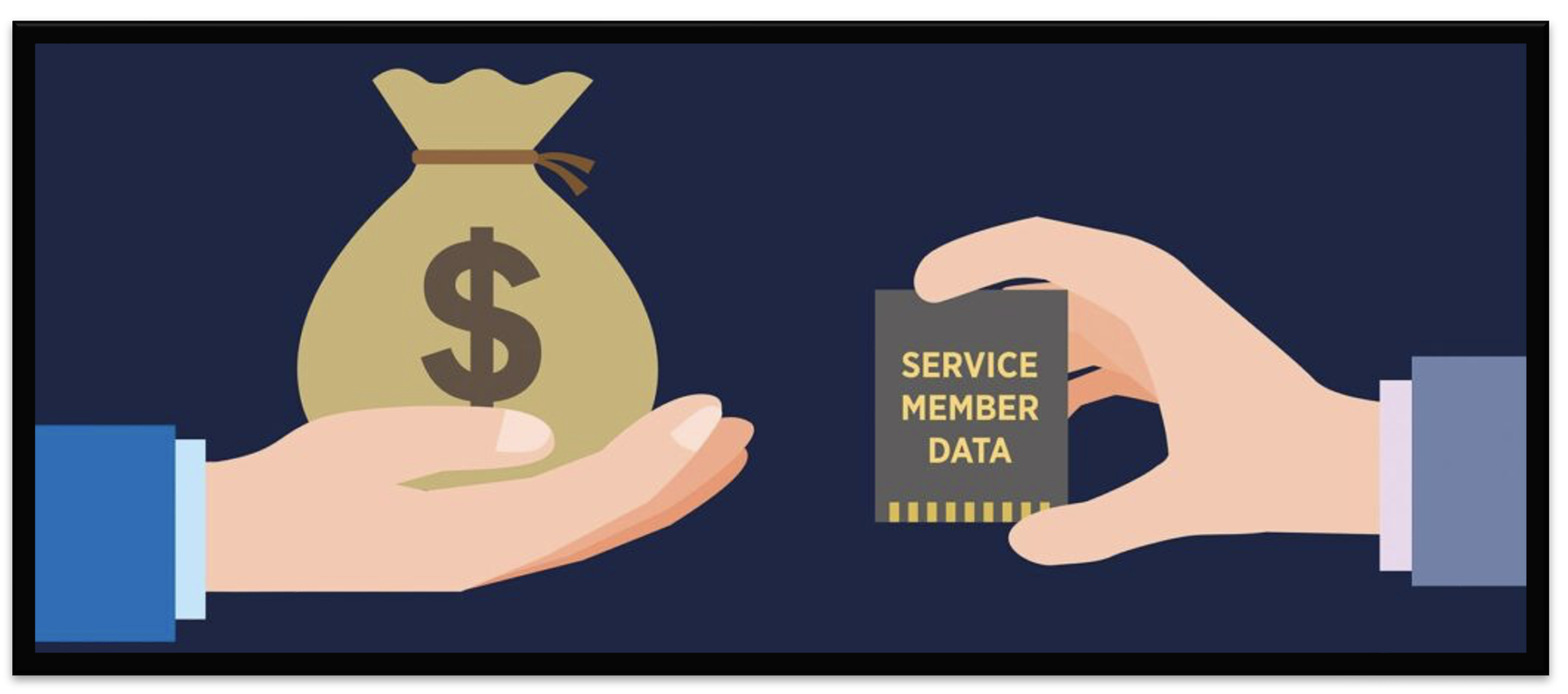 “Scores of data points—from family members to financial and health information—are collected on service members and veterans. There is little to prevent their data from being sold to foreign adversaries”. – U.S. Naval Institute Public Service Announcement, 2022.