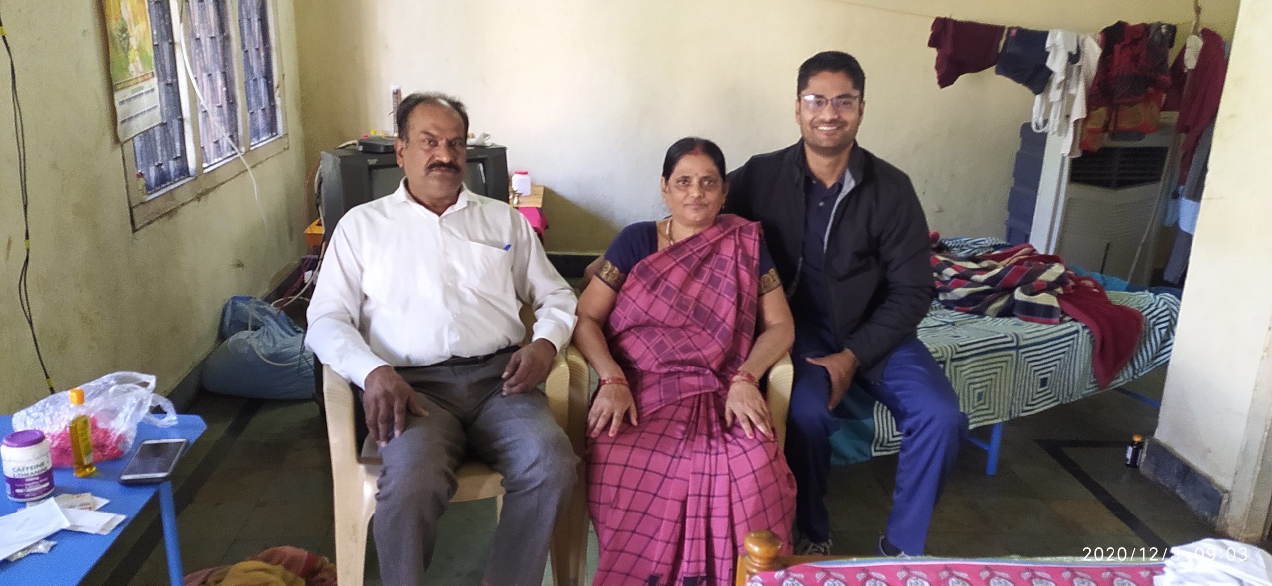Chandra's parents and home