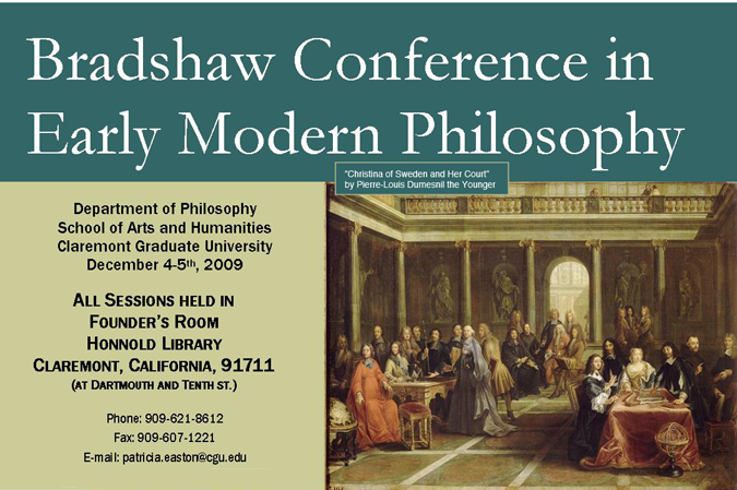 Bradshaw Conference in Early Modern Philosophy